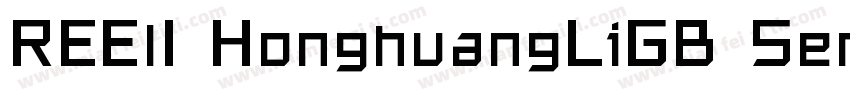 REElI HonghuangLiGB SemiBold字体转换